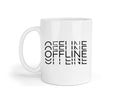 Funny Gamer Mug & Coaster Set – “Offline Mode” Gaming Gift for Him, Gamer Coffee Cup, Gaming Desk Accessories