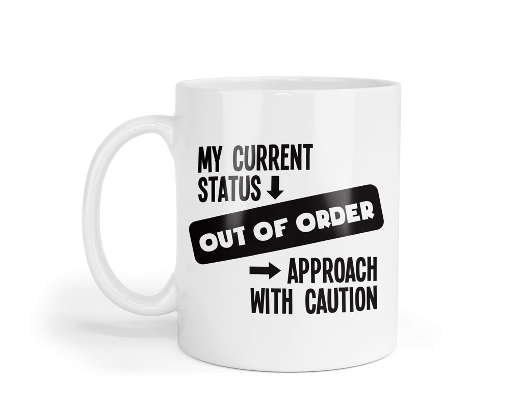 Out Of Order Mug & Coaster Set Funny Sarcastic Birthday Office Boss Coffee Gift