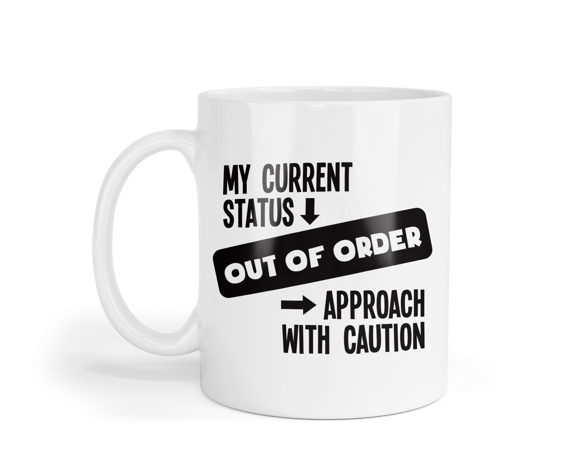 Out Of Order Mug & Coaster Set Funny Sarcastic Birthday Office Boss Coffee Gift