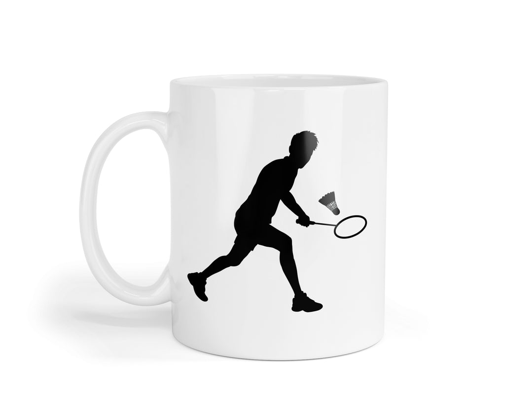 Funny Badminton Player Mug – Novelty Sports Coffee Cup Gift for Badminton Lovers, Coach, Player