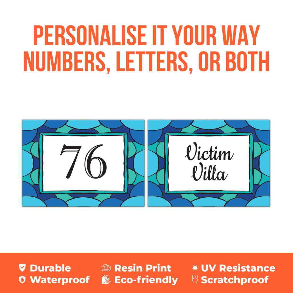 A4 Custom Wheelie Bin Address Sticker - Personalised House Number & Street Name Vinyl Decal | Large Waterproof Bin Label