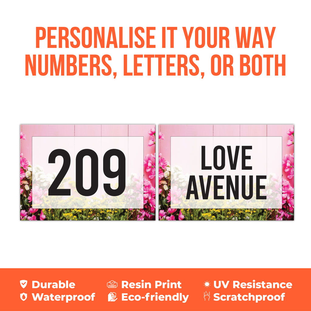 A4 Custom Wheelie Bin Sticker - Personalised House Number & Street Name Label | Large Weatherproof Vinyl Decal