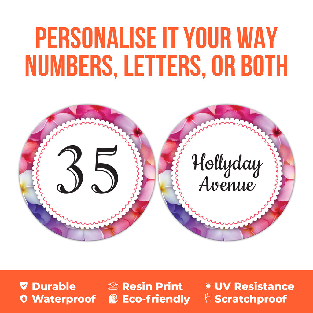 A4 Personalised Wheelie Bin Sticker - Custom Name & House Number Label | Large Weatherproof Vinyl Decal (UK)